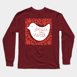 Peace On Earth Dove Long Sleeve T-Shirt